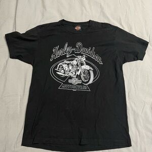 Harley-Davidson Black Tee with Motorcycle Graphic